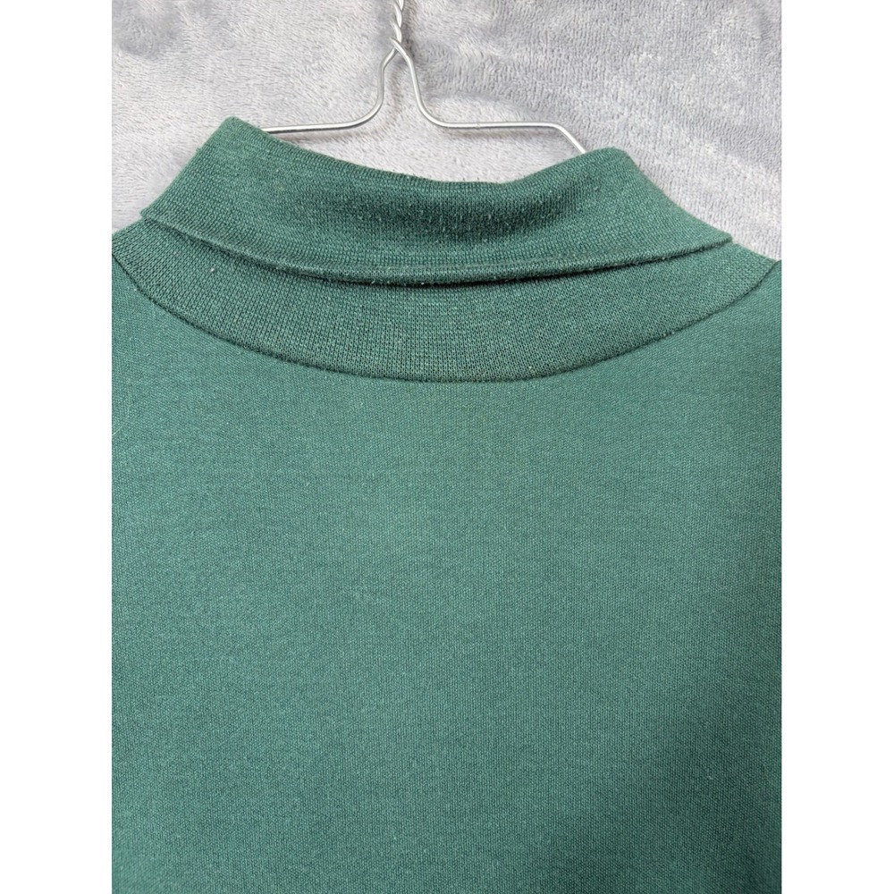 Vintage Separate Issue Forest Green Mock Neck Sweatshirt Womens Large Retro